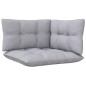 vidaXL 2-Sitzer-Gartensofa mit Grauen Kissen Massivholz Kiefer vidaXL 2-Sitzer-Gartensofa mit Grauen Kissen Massivholz Kiefer