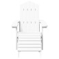 vidaXL Adirondack-Gartenstuhl mit Hocker & Tisch HDPE Weiß vidaXL Adirondack-Gartenstuhl mit Hocker & Tisch HDPE Weiß