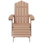 vidaXL Adirondack-Gartenstühle 2 Stk. mit Hockern HDPE Braun vidaXL Adirondack-Gartenstühle 2 Stk. mit Hockern HDPE Braun