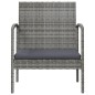 vidaXL 16-tlg. Garten-Lounge-Set mit Auflagen Poly Rattan Grau vidaXL 16-tlg. Garten-Lounge-Set mit Auflagen Poly Rattan Grau