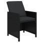 vidaXL 9-tlg. Garten-Essgruppe mit Kissen Poly Rattan Schwarz vidaXL 9-tlg. Garten-Essgruppe mit Kissen Poly Rattan Schwarz