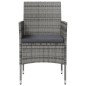 vidaXL 16-tlg. Garten-Lounge-Set mit Auflagen Poly Rattan Grau vidaXL 16-tlg. Garten-Lounge-Set mit Auflagen Poly Rattan Grau