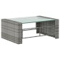 vidaXL 8-tlg. Garten-Lounge-Set mit Kissen Poly Rattan Grau vidaXL 8-tlg. Garten-Lounge-Set mit Kissen Poly Rattan Grau