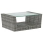 vidaXL 8-tlg. Garten-Lounge-Set mit Auflagen Poly Rattan Grau vidaXL 8-tlg. Garten-Lounge-Set mit Auflagen Poly Rattan Grau