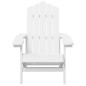 vidaXL Adirondack-Gartenstuhl mit Tisch HDPE Weiß vidaXL Adirondack-Gartenstuhl mit Tisch HDPE Weiß