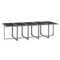 vidaXL 11-tlg. Garten-Essgruppe mit Kissen Poly Rattan Grau vidaXL 11-tlg. Garten-Essgruppe mit Kissen Poly Rattan Grau