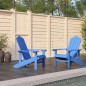 vidaXL Adirondack-Gartenstühle 2 Stk. HDPE Aquamarin vidaXL Adirondack-Gartenstühle 2 Stk. HDPE Aquamarin
