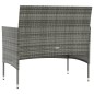 vidaXL 8-tlg. Garten-Lounge-Set mit Auflagen Poly Rattan Grau vidaXL 8-tlg. Garten-Lounge-Set mit Auflagen Poly Rattan Grau