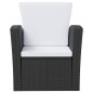 vidaXL 16-tlg. Garten-Lounge-Set mit Auflagen Poly Rattan Schwarz vidaXL 16-tlg. Garten-Lounge-Set mit Auflagen Poly Rattan Schwarz
