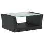 vidaXL 16-tlg. Garten-Lounge-Set mit Auflagen Poly Rattan Schwarz vidaXL 16-tlg. Garten-Lounge-Set mit Auflagen Poly Rattan Schwarz
