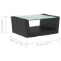 vidaXL 16-tlg. Garten-Lounge-Set mit Auflagen Poly Rattan Schwarz vidaXL 16-tlg. Garten-Lounge-Set mit Auflagen Poly Rattan Schwarz