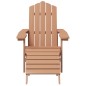 vidaXL Adirondack-Gartenstühle mit Hocker & Tisch HDPE Braun vidaXL Adirondack-Gartenstühle mit Hocker & Tisch HDPE Braun