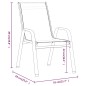 vidaXL 9-tlg. Garten-Essgruppe Braun und Schwarz vidaXL 9-tlg. Garten-Essgruppe Braun und Schwarz