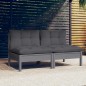 vidaXL 2-Sitzer-Gartensofa mit Anthrazit Kissen Massivholz Kiefer vidaXL 2-Sitzer-Gartensofa mit Anthrazit Kissen Massivholz Kiefer
