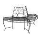 vidaXL Baumbänke Halbrund 2 Stk. Ø160 cm Schwarz Stahl vidaXL Baumbänke Halbrund 2 Stk. Ø160 cm Schwarz Stahl