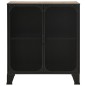 vidaXL Aufbewahrungsschränke 2 Stk. Rustikal Braun 72x36x82 cm Metall und MDF vidaXL Aufbewahrungsschränke 2 Stk. Rustikal Braun 72x36x82 cm Metall und MDF