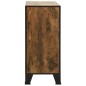 vidaXL Aufbewahrungsschränke 2 Stk. Rustikal Braun 72x36x82 cm Metall und MDF vidaXL Aufbewahrungsschränke 2 Stk. Rustikal Braun 72x36x82 cm Metall und MDF