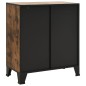 vidaXL Aufbewahrungsschränke 2 Stk. Rustikal Braun 72x36x82 cm Metall und MDF vidaXL Aufbewahrungsschränke 2 Stk. Rustikal Braun 72x36x82 cm Metall und MDF