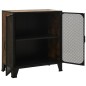 vidaXL Aufbewahrungsschränke 2 Stk. Rustikal Braun 72x36x82 cm Metall und MDF vidaXL Aufbewahrungsschränke 2 Stk. Rustikal Braun 72x36x82 cm Metall und MDF