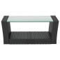 vidaXL 8-tlg. Garten-Lounge-Set mit Auflagen Poly Rattan Schwarz vidaXL 8-tlg. Garten-Lounge-Set mit Auflagen Poly Rattan Schwarz