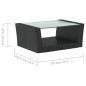 vidaXL 8-tlg. Garten-Lounge-Set mit Auflagen Poly Rattan Schwarz vidaXL 8-tlg. Garten-Lounge-Set mit Auflagen Poly Rattan Schwarz