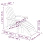vidaXL Adirondack-Gartenstühle 2 Stk. mit Hockern HDPE Weiß vidaXL Adirondack-Gartenstühle 2 Stk. mit Hockern HDPE Weiß