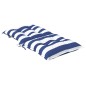 Niedriglehner-Auflagen 2 Stk. Blau & Weiß Gestreift Stoff Niedriglehner-Auflagen 2 Stk. Blau & Weiß Gestreift Stoff