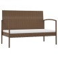 vidaXL 8-tlg. Garten-Lounge-Set mit Auflagen Poly Rattan Braun vidaXL 8-tlg. Garten-Lounge-Set mit Auflagen Poly Rattan Braun