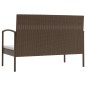 vidaXL 8-tlg. Garten-Lounge-Set mit Auflagen Poly Rattan Braun vidaXL 8-tlg. Garten-Lounge-Set mit Auflagen Poly Rattan Braun