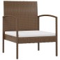 vidaXL 8-tlg. Garten-Lounge-Set mit Auflagen Poly Rattan Braun vidaXL 8-tlg. Garten-Lounge-Set mit Auflagen Poly Rattan Braun
