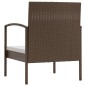 vidaXL 8-tlg. Garten-Lounge-Set mit Auflagen Poly Rattan Braun vidaXL 8-tlg. Garten-Lounge-Set mit Auflagen Poly Rattan Braun