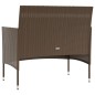 vidaXL 16-tlg. Garten-Lounge-Set mit Auflagen Poly Rattan Braun vidaXL 16-tlg. Garten-Lounge-Set mit Auflagen Poly Rattan Braun