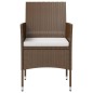 vidaXL 16-tlg. Garten-Lounge-Set mit Auflagen Poly Rattan Braun vidaXL 16-tlg. Garten-Lounge-Set mit Auflagen Poly Rattan Braun