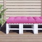 Palettenkissen Rosa 120x80x12 cm Stoff Palettenkissen Rosa 120x80x12 cm Stoff