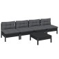 vidaXL 5-tlg. Garten-Lounge-Set mit Anthrazit Kissen Kiefernholz vidaXL 5-tlg. Garten-Lounge-Set mit Anthrazit Kissen Kiefernholz