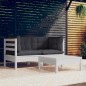 vidaXL 3-tlg. Garten-Lounge-Set mit Anthrazit Kissen Kiefernholz vidaXL 3-tlg. Garten-Lounge-Set mit Anthrazit Kissen Kiefernholz
