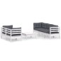 vidaXL 6-tlg. Garten-Lounge-Set mit Anthrazit Kissen Kiefernholz vidaXL 6-tlg. Garten-Lounge-Set mit Anthrazit Kissen Kiefernholz