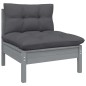 vidaXL 3-Sitzer-Gartensofa mit Anthrazit Kissen Massivholz Kiefer vidaXL 3-Sitzer-Gartensofa mit Anthrazit Kissen Massivholz Kiefer