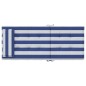 Hochlehner-Auflagen 2 Stk. Blau & Weiß Gestreift Oxford-Gewebe Hochlehner-Auflagen 2 Stk. Blau & Weiß Gestreift Oxford-Gewebe