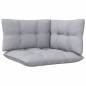 vidaXL 8-tlg. Garten-Lounge-Set mit Grauen Kissen Kiefernholz vidaXL 8-tlg. Garten-Lounge-Set mit Grauen Kissen Kiefernholz