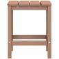 vidaXL Adirondack-Gartenstuhl mit Hocker & Tisch HDPE Braun vidaXL Adirondack-Gartenstuhl mit Hocker & Tisch HDPE Braun