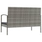 vidaXL 8-tlg. Garten-Lounge-Set mit Auflagen Poly Rattan Grau vidaXL 8-tlg. Garten-Lounge-Set mit Auflagen Poly Rattan Grau
