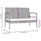 vidaXL 8-tlg. Garten-Lounge-Set mit Auflagen Poly Rattan Grau vidaXL 8-tlg. Garten-Lounge-Set mit Auflagen Poly Rattan Grau