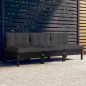 vidaXL 3-Sitzer-Gartensofa mit Anthrazit Kissen Massivholz Kiefer vidaXL 3-Sitzer-Gartensofa mit Anthrazit Kissen Massivholz Kiefer