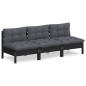 vidaXL 3-Sitzer-Gartensofa mit Anthrazit Kissen Massivholz Kiefer vidaXL 3-Sitzer-Gartensofa mit Anthrazit Kissen Massivholz Kiefer