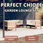 vidaXL 6-tlg. Garten-Lounge-Set mit Kissen Massivholz Kiefer vidaXL 6-tlg. Garten-Lounge-Set mit Kissen Massivholz Kiefer