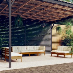 vidaXL 8-tlg. Garten-Lounge-Set mit Kissen Kiefer Massivholz