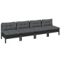 vidaXL 4-Sitzer-Gartensofa mit Anthrazit Kissen Massivholz Kiefer vidaXL 4-Sitzer-Gartensofa mit Anthrazit Kissen Massivholz Kiefer
