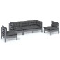 vidaXL 5-tlg. Garten-Lounge-Set mit Kissen Kiefer Massivholz vidaXL 5-tlg. Garten-Lounge-Set mit Kissen Kiefer Massivholz