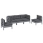 vidaXL 5-tlg. Garten-Lounge-Set mit Kissen Kiefer Massivholz vidaXL 5-tlg. Garten-Lounge-Set mit Kissen Kiefer Massivholz